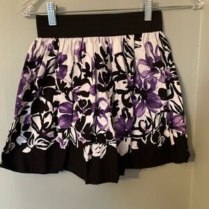 Floral purple skirt